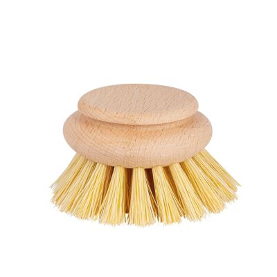 Replacement head for natural kitchen sink brush