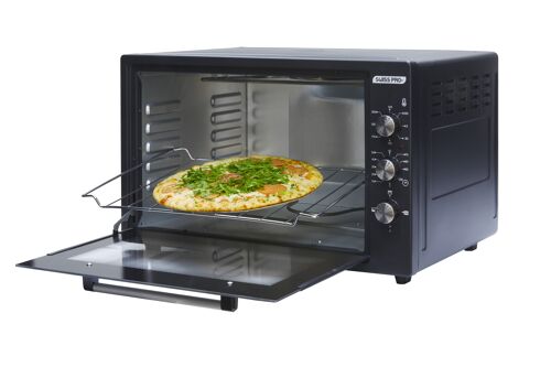 Elektrische oven zwart 2000w 60l