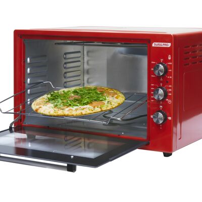 FORNO ELETTRICO ROSSO 2000W 60L