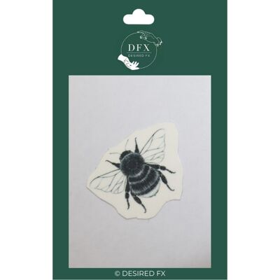 Mini bumble bee temporary tattoo