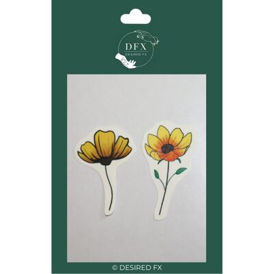 SET TATOUAGE TEMPORAIRE WALLFLOWER (2PCS À L'INTÉRIEUR)