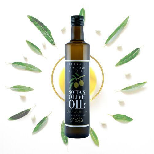 "Sofia's Extra Virgin Olive Oil" Organic EVOO 2018 - 1 Bottle of 0.5l