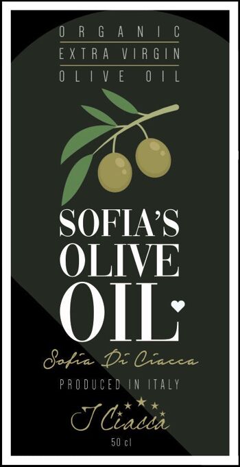"Huile d'Olive Extra Vierge de Sofia" Bio EVOO 2018 - 1 Bouteille de 0.5l 3