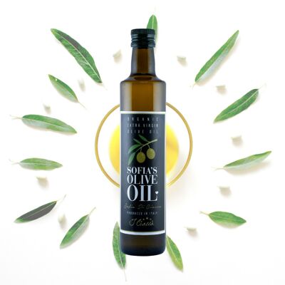 "Huile d'olive extra vierge de Sofia" Bio EVOO 2018 - 6 bouteilles de 0,5l