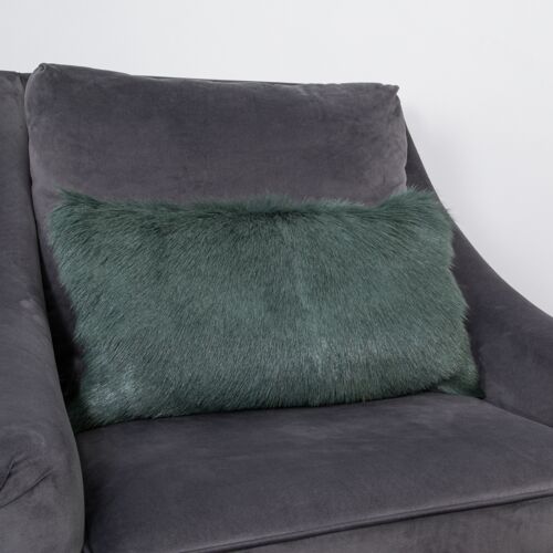 Turqoise Goatskin Cushion