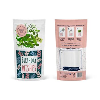 Carte de vœux et cadeau de graines écologiques pour souhaits d'anniversaire 3