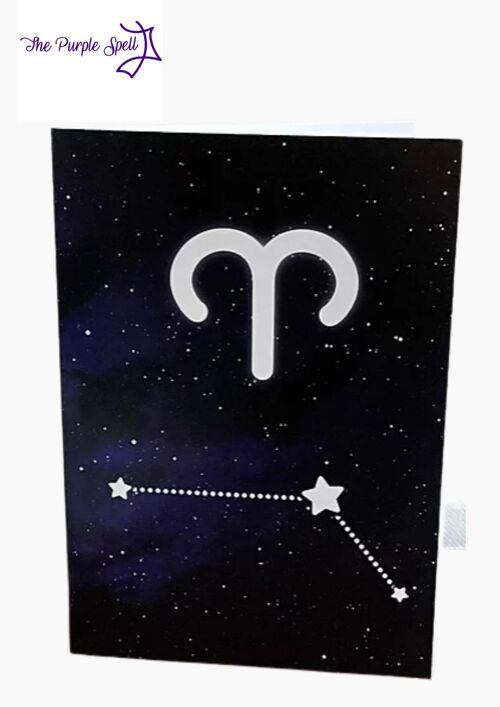 Birthday Card Zodiac Aries Astrology - The Purple spell
