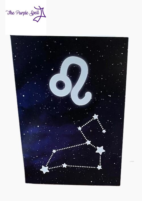 Birthday Card Zodiac Leo Astrology - The Purple Spell