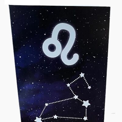 Birthday Card Zodiac Leo Astrology - The Purple Spell