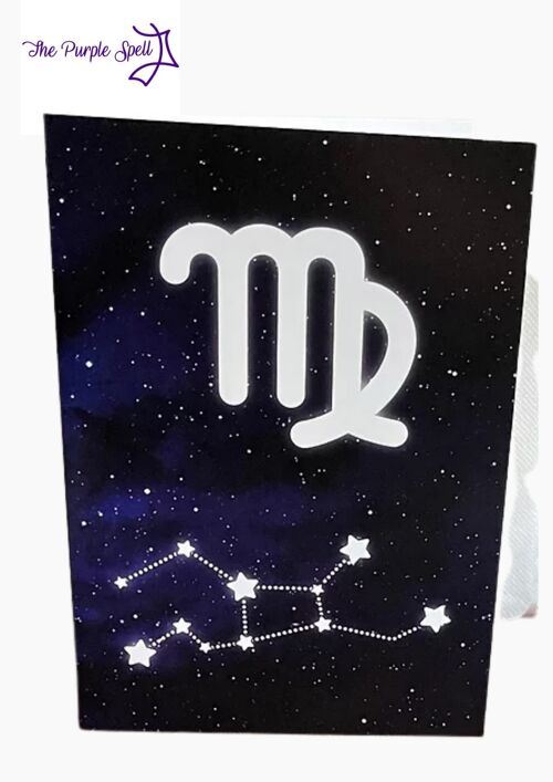 Birthday Card Zodiac Virgo Astrology - The Purple Spell