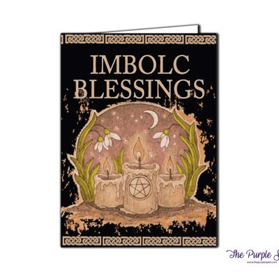 Tarjeta de felicitación de bendiciones de Imbolc