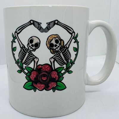 Valentine, Anniversary Mug - Undead Love Heart, Gothic Love