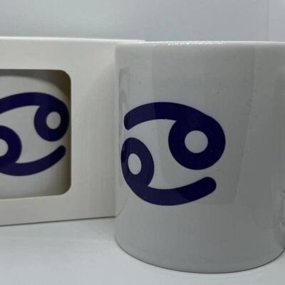 Zodiac Mug - Astrology Mug - Cancer Symbol