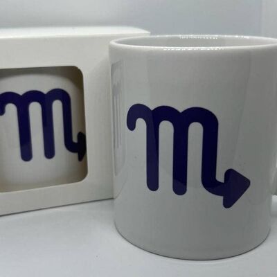 Zodiac Mug - Astrology Mug - Scorpio Symbol