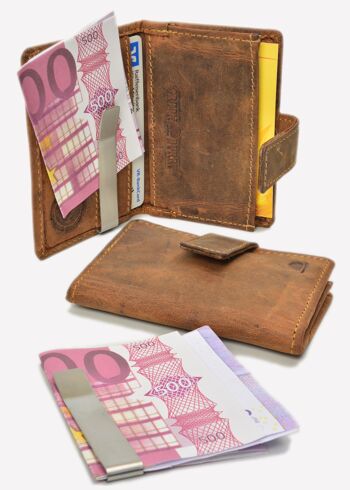 Porte-cartes vintage RFID marron 1642-25 1