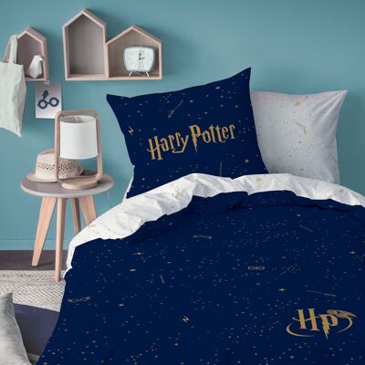 Parure de lit imprimée 100% coton HARRY POTTER ICONIC_1