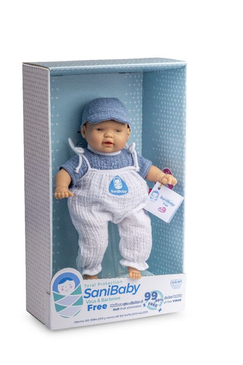 Sani baby muñeca 28 cm peque azul ref: 3063-22