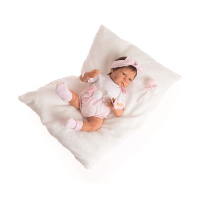 CHEMISE COUSSIN REBORN GARÇON AVEC CERCLES ROSE REF: 8200-22