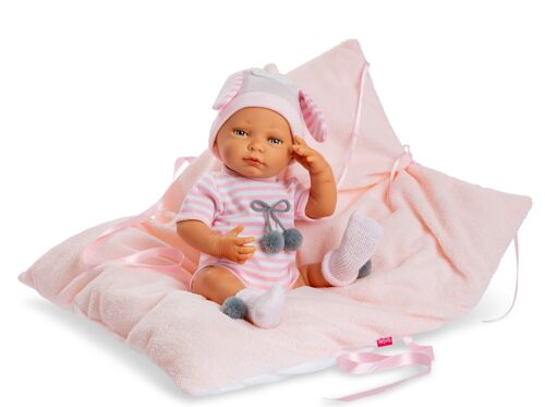 New born niña almohada body rayas rosa ref 8101-22