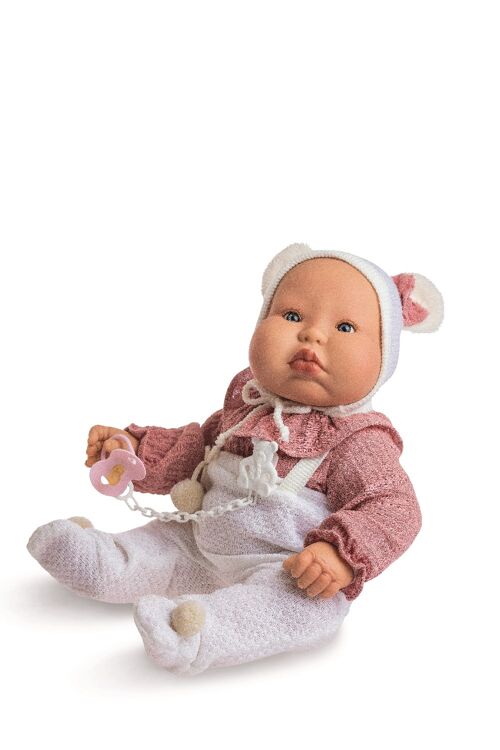 Chubby baby pololo lana blanca y camisa bambola maquillaje ref: 20005-22