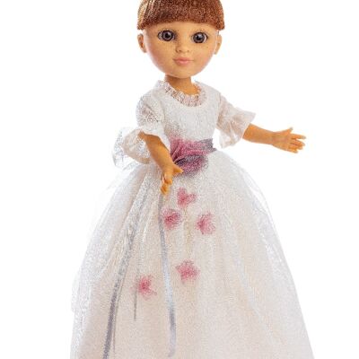 ROBE ROUSSE SOFY COMMUNION COULEUR BEIGE REF: 16011-22