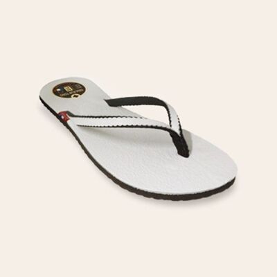Tong / Flip Flop leather BB White