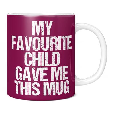 My Favourite Grandchild Gave Me This Mug, Gift in Maroon A , Regular (11oz)