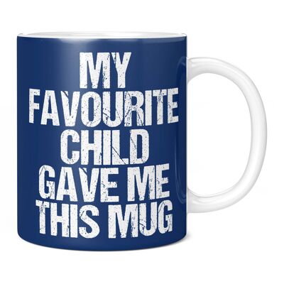 My Favourite Grandchild Gave Me This Mug, Gift in Navy A , Regular (11oz)