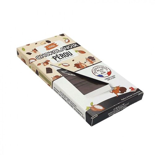 Tablette de chocolat NOIR – Bean to Bar – Origine Pérou 85%