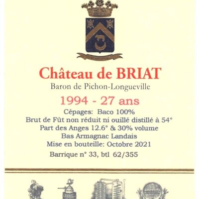 Briat 1994- Barrique 33