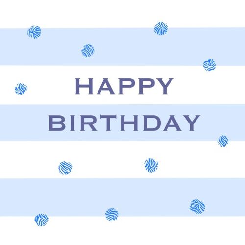 BB21 Happy Birthday Spots & Stripes