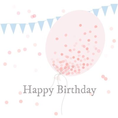 BG46 Palloncino di coriandoli di compleanno