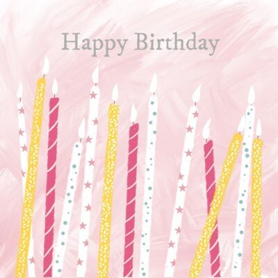 BG48 Happy Birthday Candles (Girls)