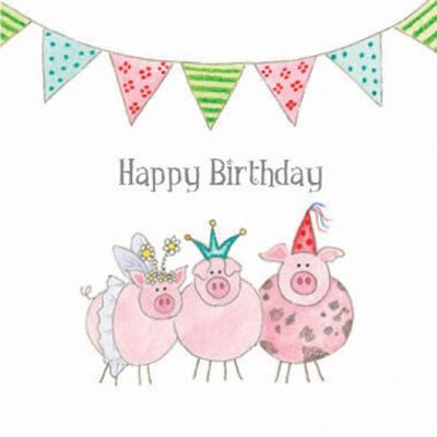 BG19 Joyeux anniversaire cochons