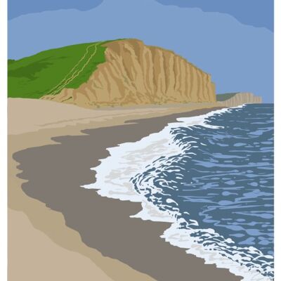 West Bay, Dorset -
                        Senza cornice con supporto