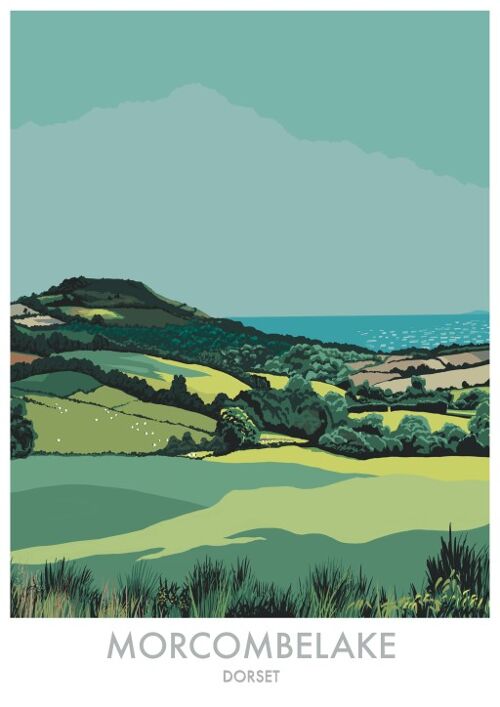 Morcombelake, Dorset - 
                        A4 Framed Print