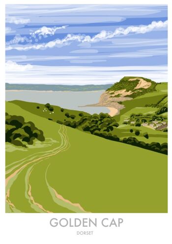 Bonnet d'or, Dorset -
                        Impression encadrée A4