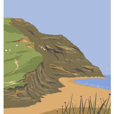 Seatown, Dorset - 
                        A4 Framed Print