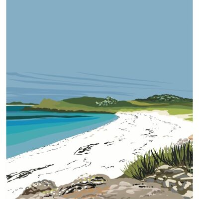 Tresco, Islas Sorlingas -
                        Impresión enmarcada A4