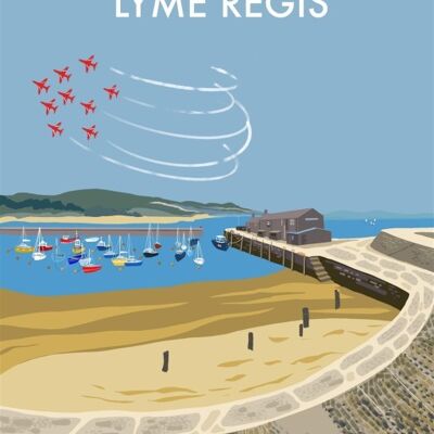 Der Cobb, Lyme Regis -
                        Ungerahmt mit Passepartout