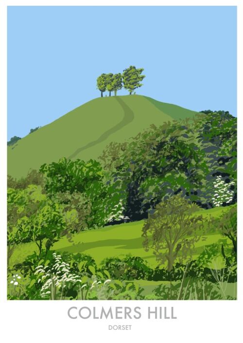 Colmers Hill, Dorset - 
                        Unframed with Mount