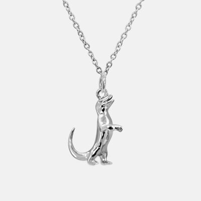 Baby komodo necklace | Sterling Silver - White Rhodium