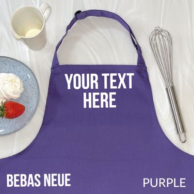 Personalised Purple Apron