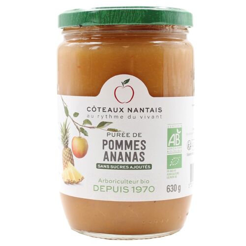 Purée pommes ananas Bio - 630g