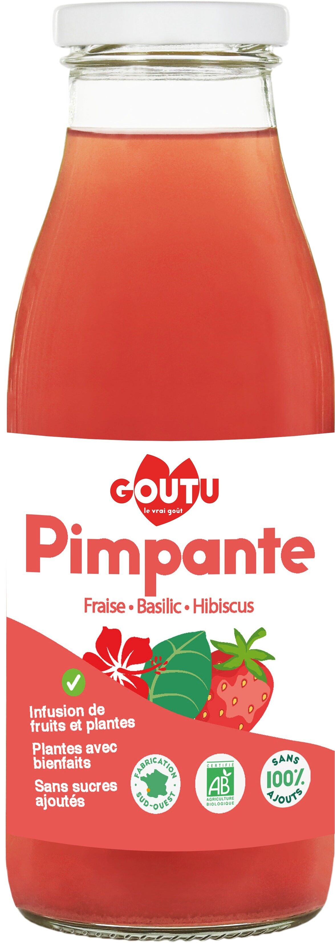Infusion Pimpante - Fraise Basilic 25cl