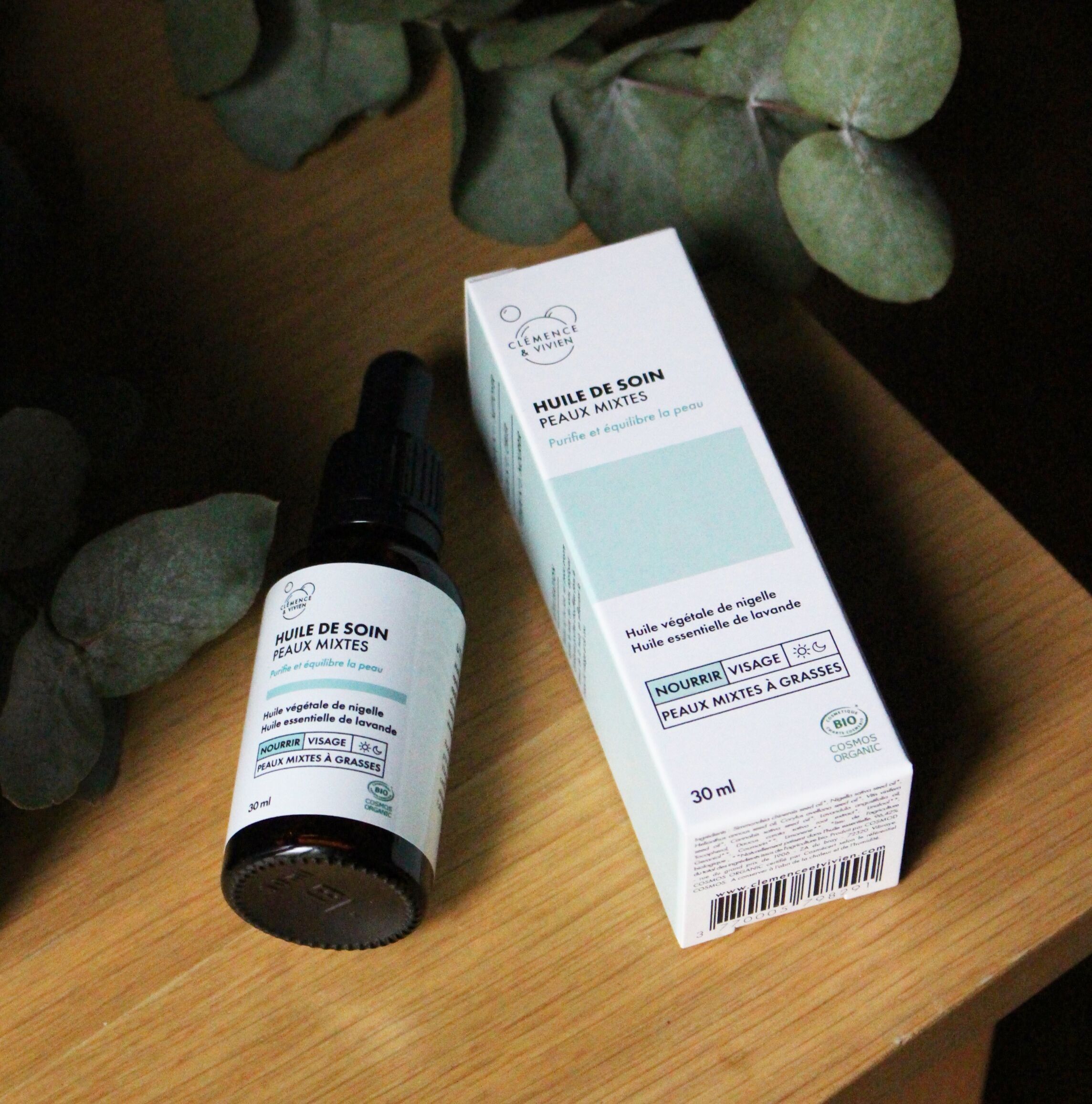 Olio per la cura della pelle mista