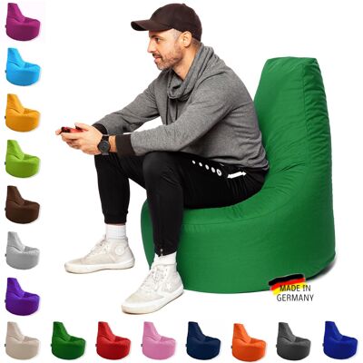 PATCH HOME gaming gamer beanbag filled with zipper Ø 75cm x height 80cm green