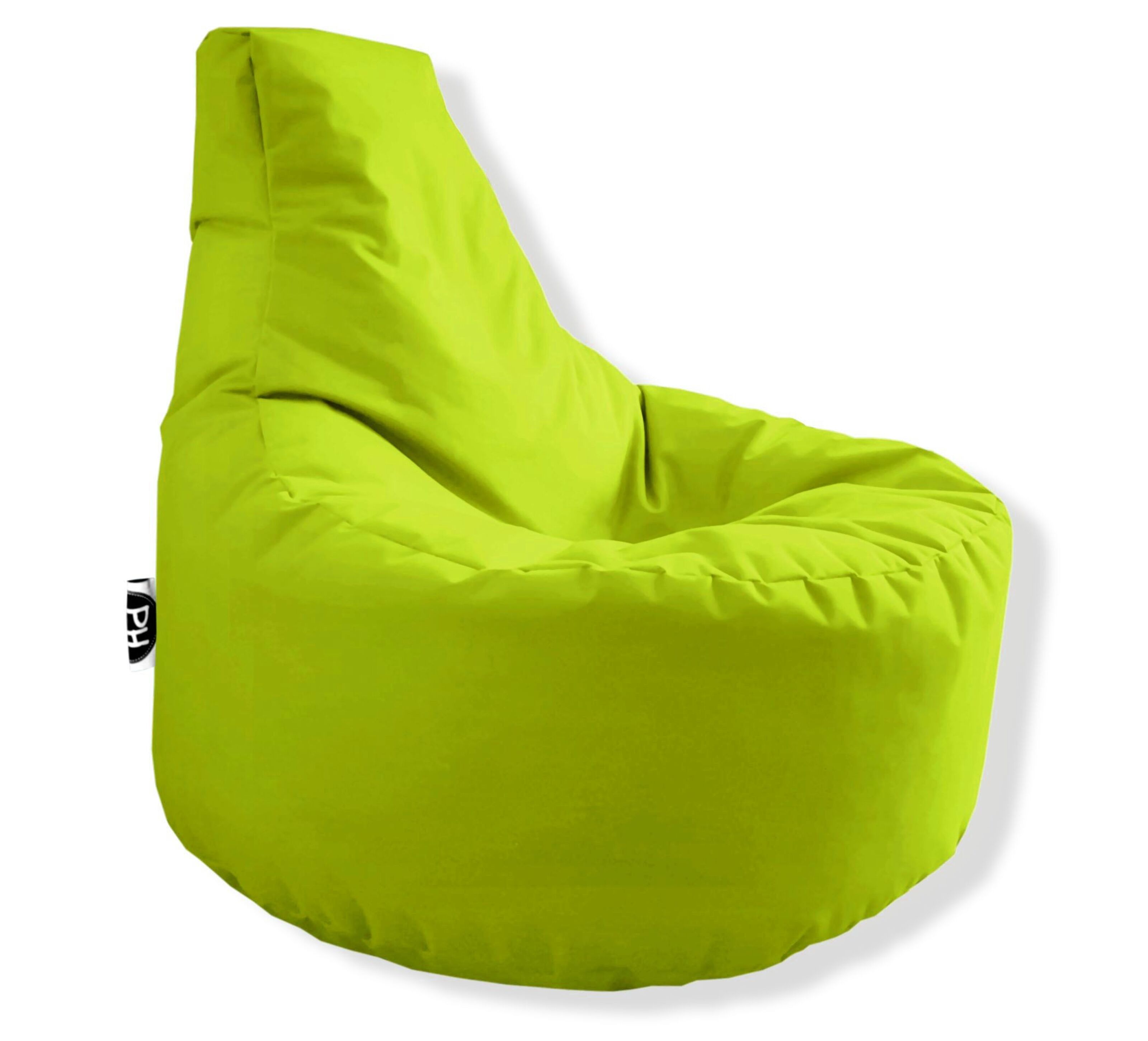 Buy wholesale PATCH HOME gaming filled height yellow neon beanbag 80cm 75cm already with x gamer - Ø B zipper