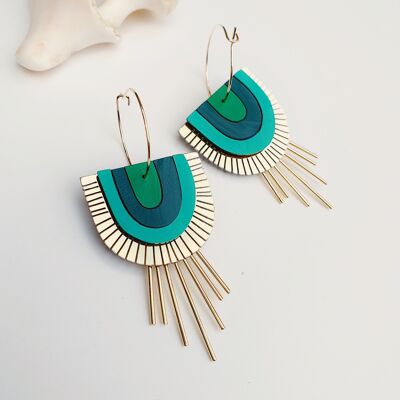 Soft green BAM earrings