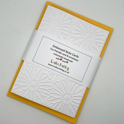 Big Daisies Embossed Notecards - Pack of 6